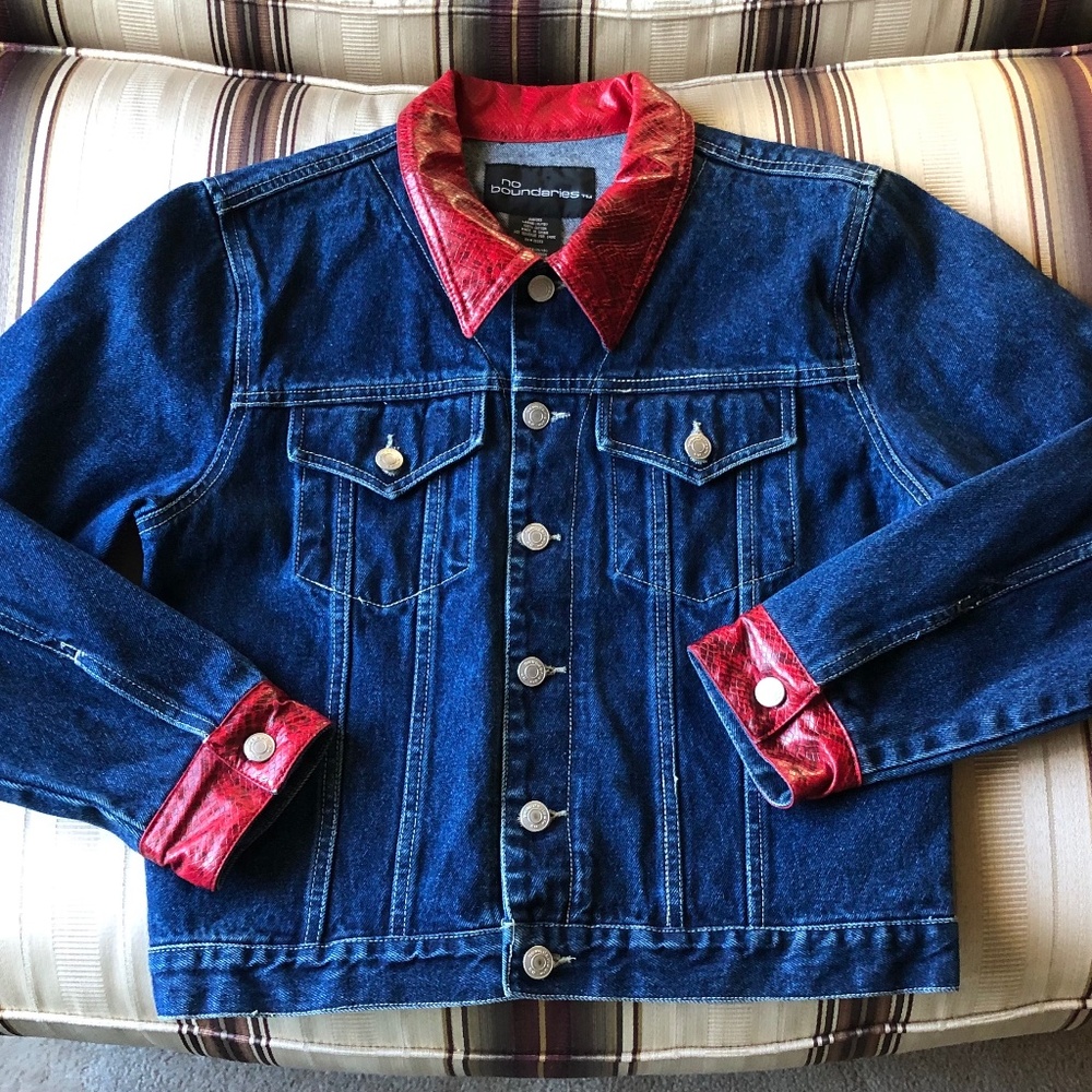 Snakeskin Denim Jacket